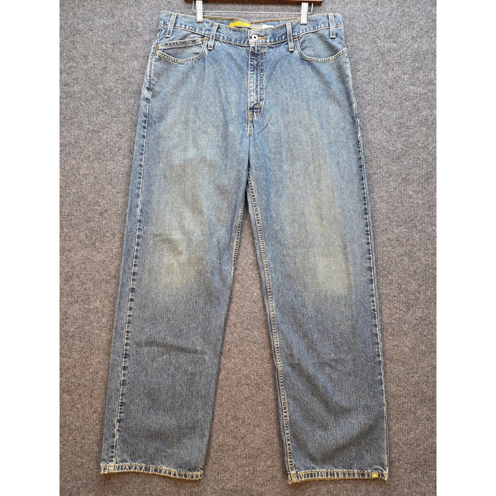 Levis SilverTab Jeans Men 36x34 Blue Excellent Low Loose Baggy Y2K Vintage 0802